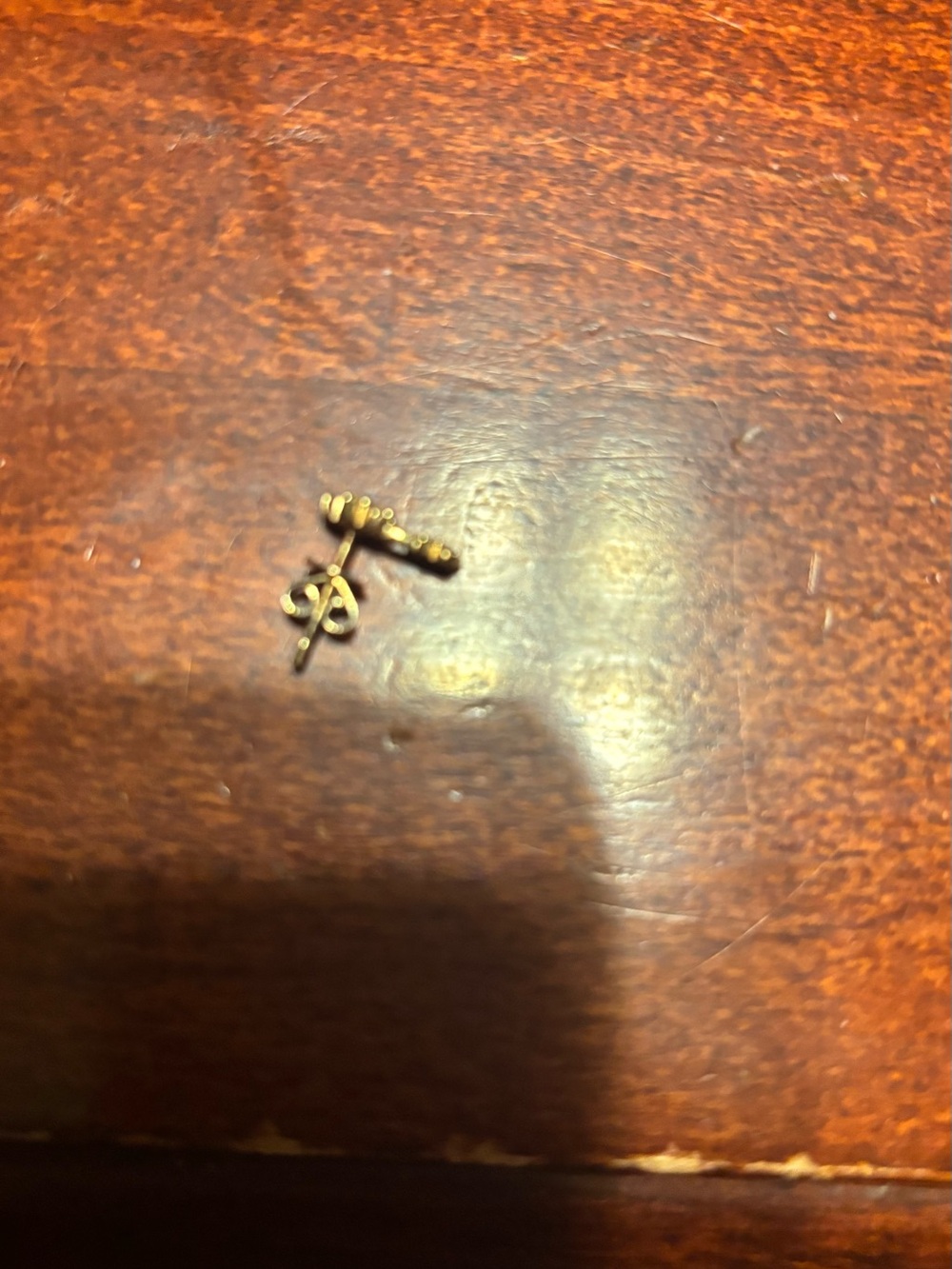 EF Collection Diamond 14k Yellow Gold double Flower stud - Picture 3 of 3